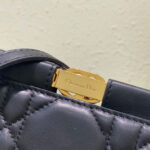 Christian Dior Caro Colle Noire Clutch With Chain
